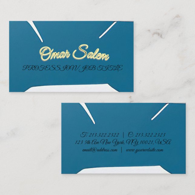 "Concevez un carte de visite de luxe et séduisant" (Devant / Derrière)