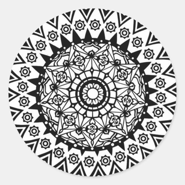 Concevez vos propres autocollants Mandala (Devant)