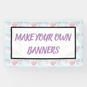 Concevez vos propres bannières pour BABY SHOWER E