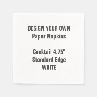 Concevez vos propres serviettes en papier à cockta