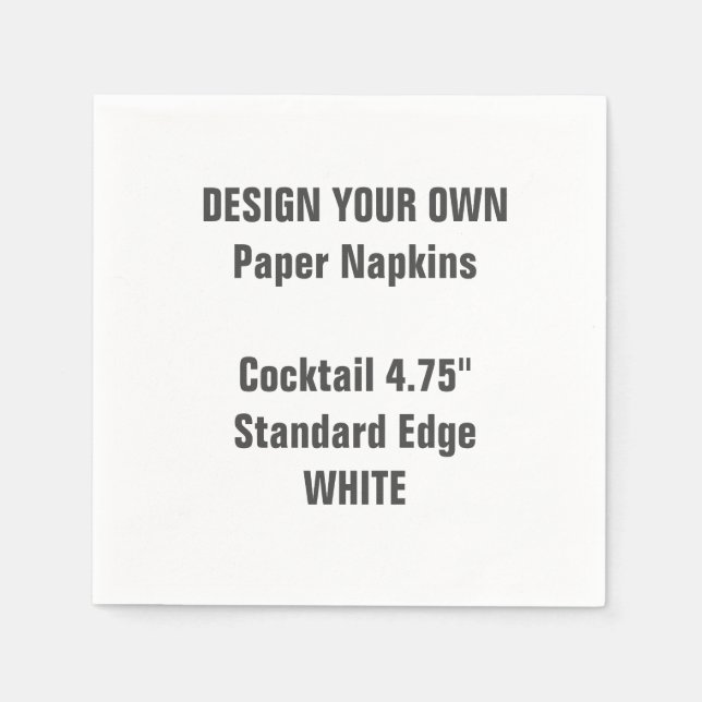 Concevez vos propres serviettes en papier à cockta (Devant)