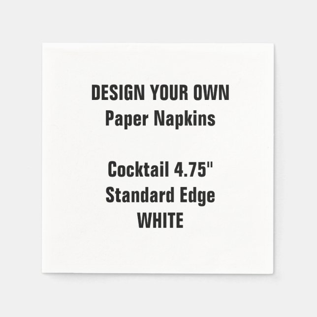Concevez vos propres serviettes en papier à cockta (Devant)