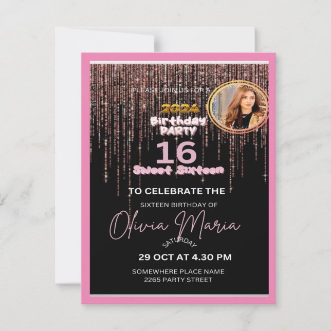 Concevez votre invitation d'anniversaire parfaite (Devant)