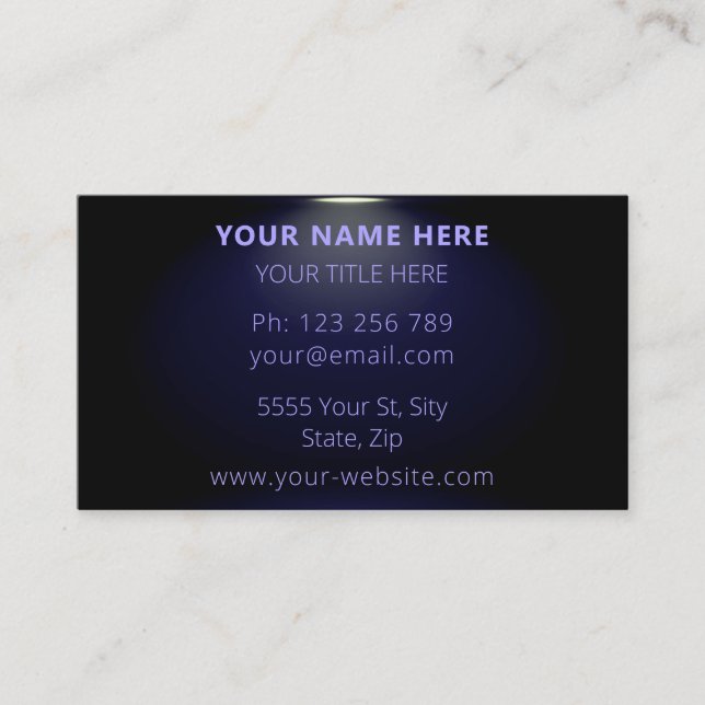 Concevez votre propre Carte de visite promotionnel (Devant)