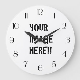 Concevez votre propre horloge ronde (large)