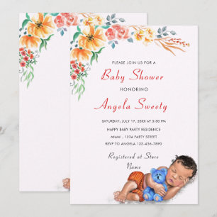 Concevez votre propre invitation Baby shower migno