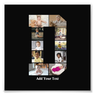 Concevez votre propre lettre D photo Collage