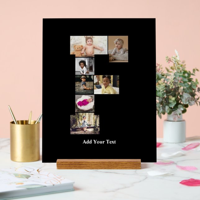 Concevez votre propre lettre F photo Collage (Mariage)