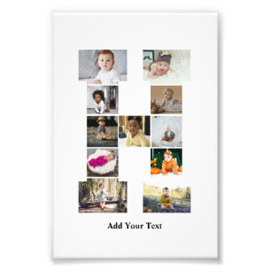 Concevez votre propre lettre H photo Collage