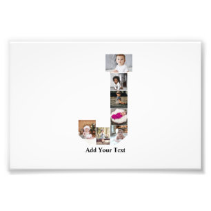 Concevez votre propre lettre J Photo Collage