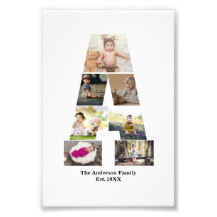 Concevez votre propre lettre Un collage photo