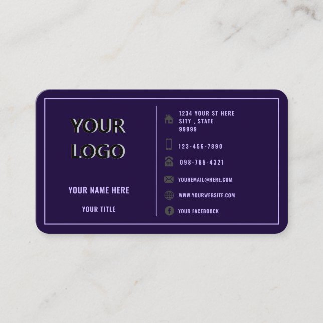 Concevez votre propre modèle de carte de visite pe (Devant)