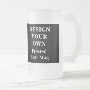 Concevez votre propre Mug de bière - noir et blanc