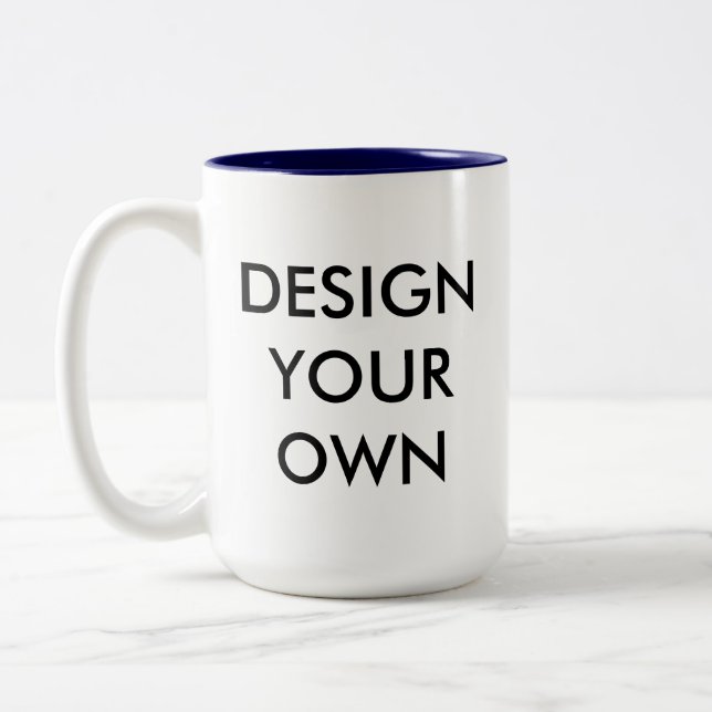 Concevez votre propre Mug personnalisé à deux tons (Gauche)