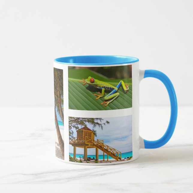 Concevez votre propre photo Collage de café Mug (Droite)