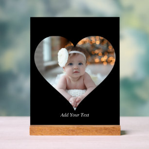 Concevez votre propre photo en forme de coeur uniq