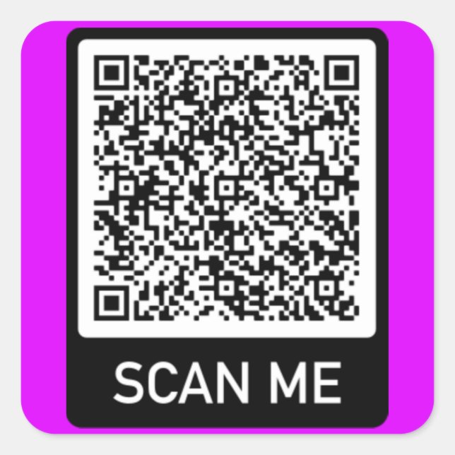 Concevez votre propre Sticker de code QR - Exemple (Devant)