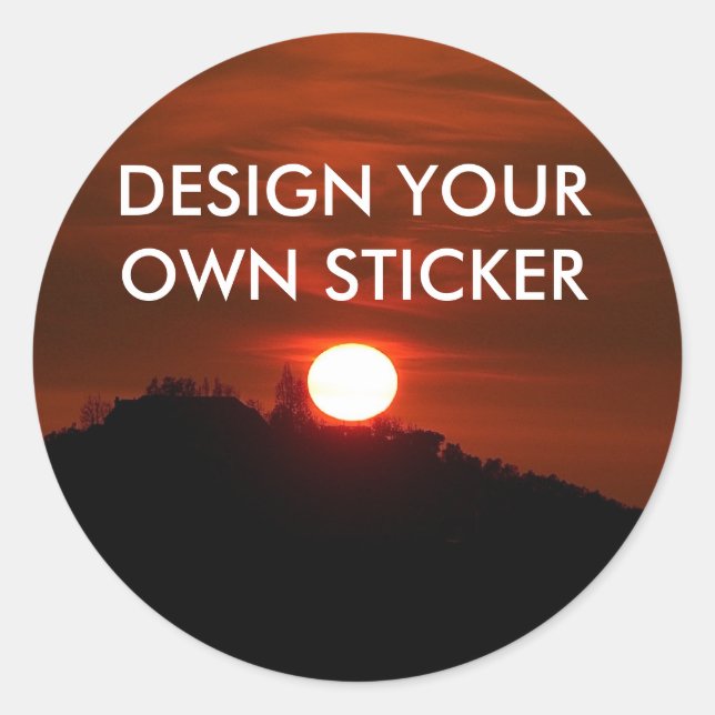 CONCEVEZ VOTRE PROPRE STICKERS Sticker (Devant)