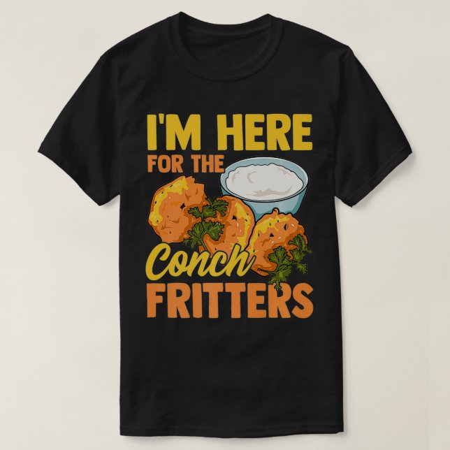 Conch Fritters Bahamian Food Funny Gift Premium  T-Shirt (Design vorne)