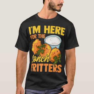 Conch Fritters Bahamian Food Funny Gift Premium  T-Shirt