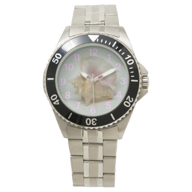CONCH-MUSCHEL ARMBANDUHR (Vorderseite)
