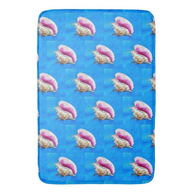 Conch Muschel Bath Mat Badematte (Vorderseite Vertikal)