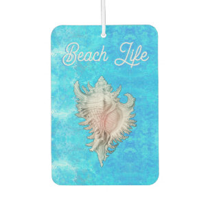 Conch Muschel "Beach Life" Autolufterfrischer