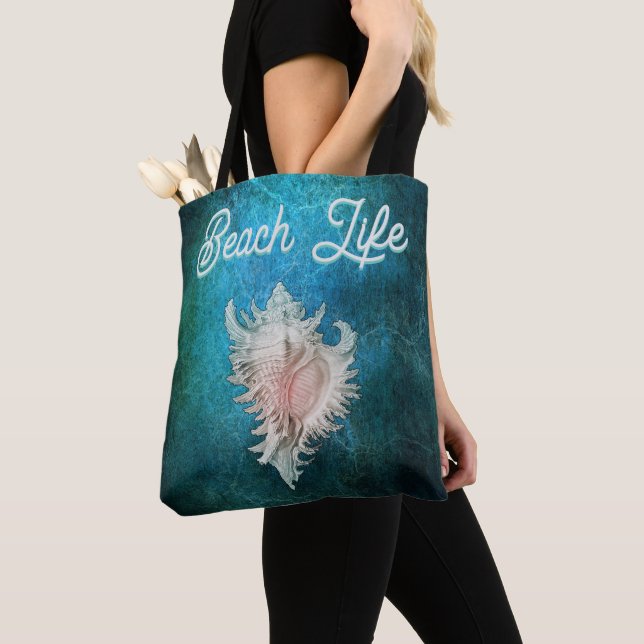Conch Muschel "Beach Life" Tasche (Von Nahem)