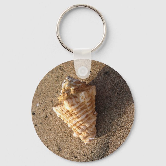 Conch Muschel Schlüsselanhänger (Farbe) (Vorderseite)