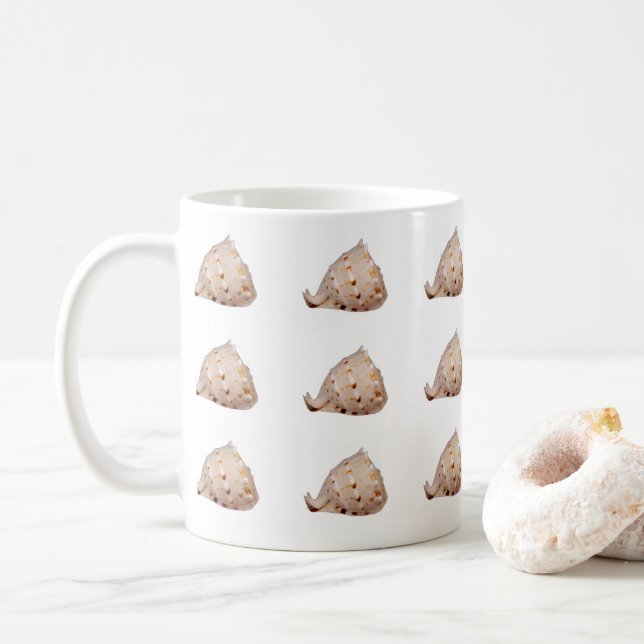 Conch-Muschel-Tasse Kaffeetasse (Mit Donut)