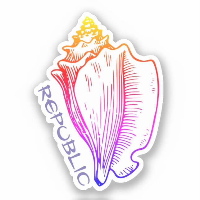 Conch Republic Aufkleber (Vorderseite)