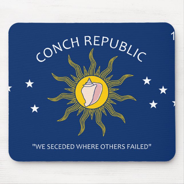 Conch Republic Flag Mousepad (Vorne)