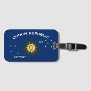 Conch-Republik-Flagge Key West Florida Gepäckanhänger