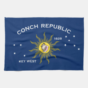 Conch-Republik-Flagge Key West Florida Geschirrtuch