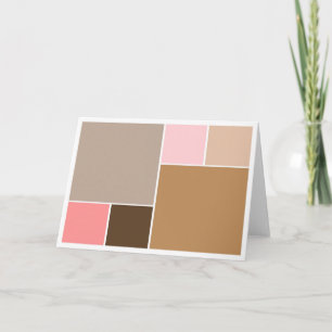Conch Seashell Color Blocks Karte