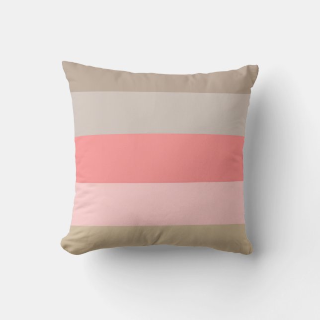 Conch Seashell Stripe Colors Kissen (Vorderseite)