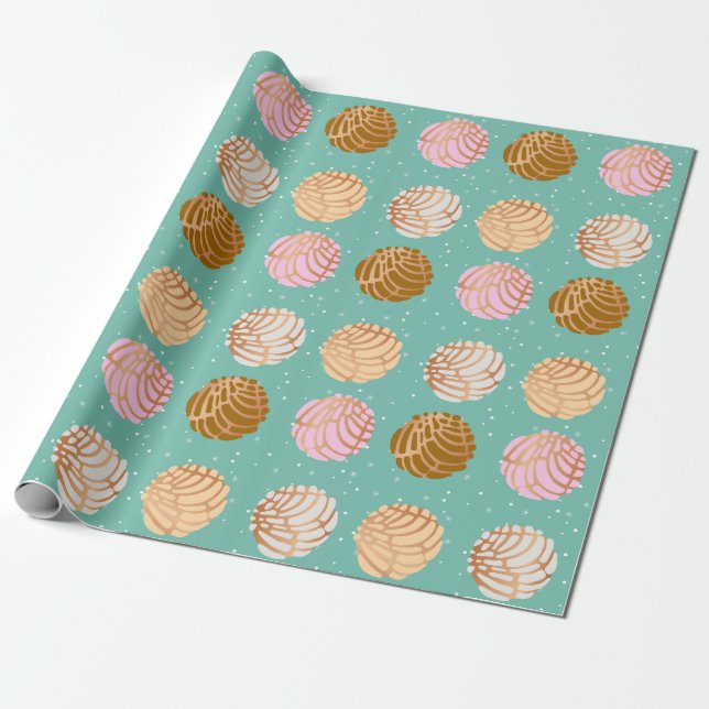 Concha/Conchita Pattern Wrapping Paper Geschenkpapier (Ungerollt)