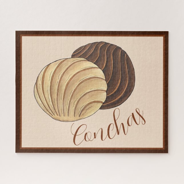 Conchas Mexican Pan Dulce Sweet Bread Panadería (Horizontal)