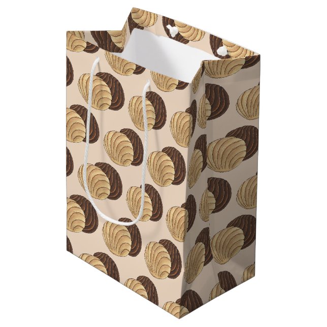 Conchas Mexican Pan Dulce Sweet Bread Panadería Mittlere Geschenktüte (Vorderseite Schrägansicht)