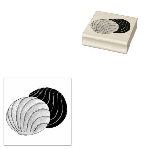 Conchas mexikanische Konditorei Bake Sale Gummistempel