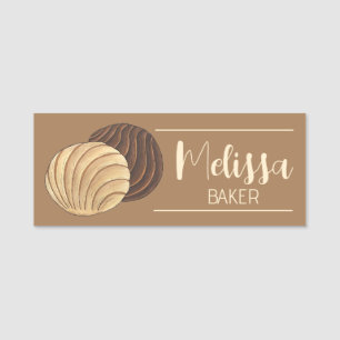 Conchas mexikanische Konditorei Bake Sale Namensschild