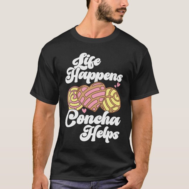 Conchas Pan Dulce Latina Mexican Mujer Concha Past T-Shirt (Vorderseite)
