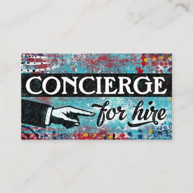 Concierge für die Vermietung von Visitenkarten - b Visitenkarte (Vorderseite)