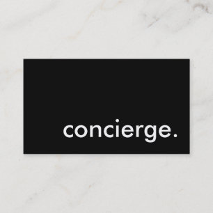 Concierge. Visitenkarte