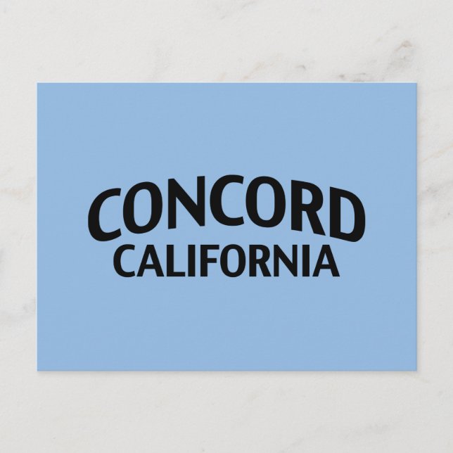 Concord California Postkarte (Vorderseite)