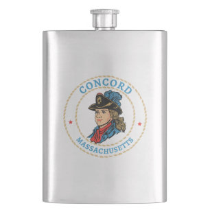 Concord Massachusetts Colonial Flachmann