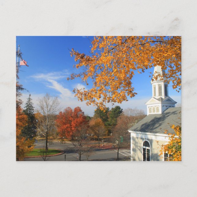 Concord Massachusetts im Herbst Postkarte (Vorderseite)