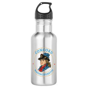 Concord Massachusetts Kolonialzeit Edelstahlflasche