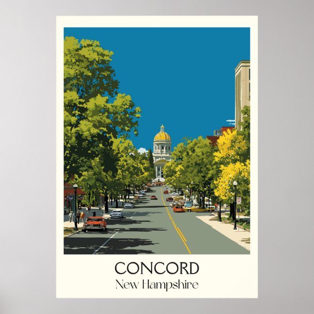 Concord New Hampshire Capitol City Poster (Vorne)