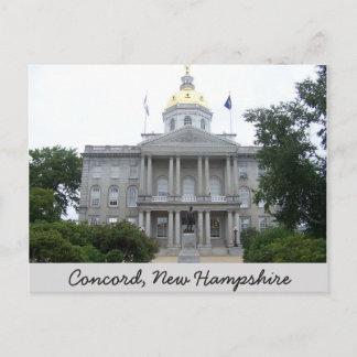 Concord, New Hampshire Post Card Postkarte